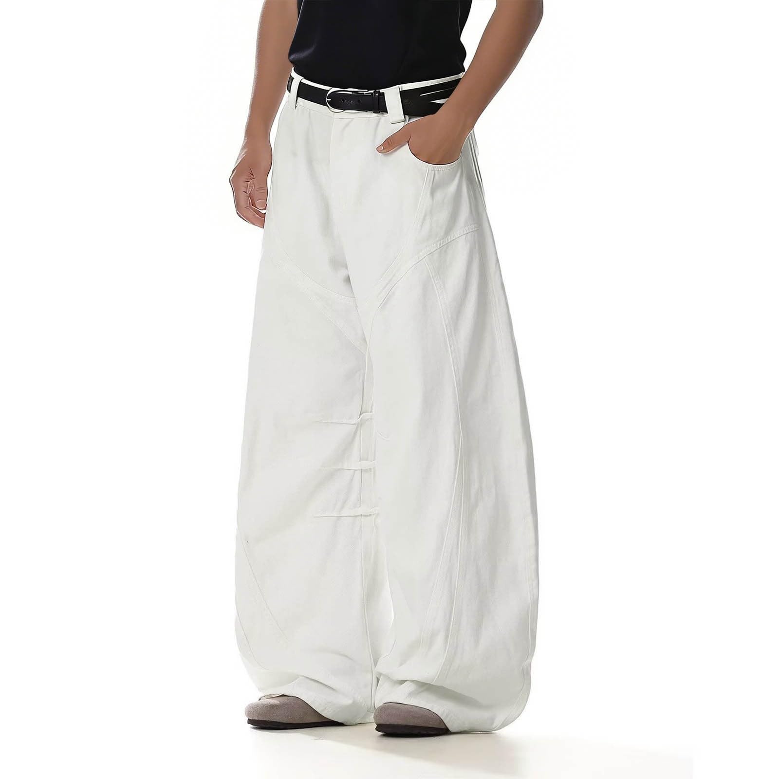 Pantalones Mujer Comodos, Pantalon Chandal Mujer, Pantalón Vaqueros Holgados de Cintura Alta para Elásticos Cómodos Pierna Ancha Uso Diario Casual Joggers Pantalon