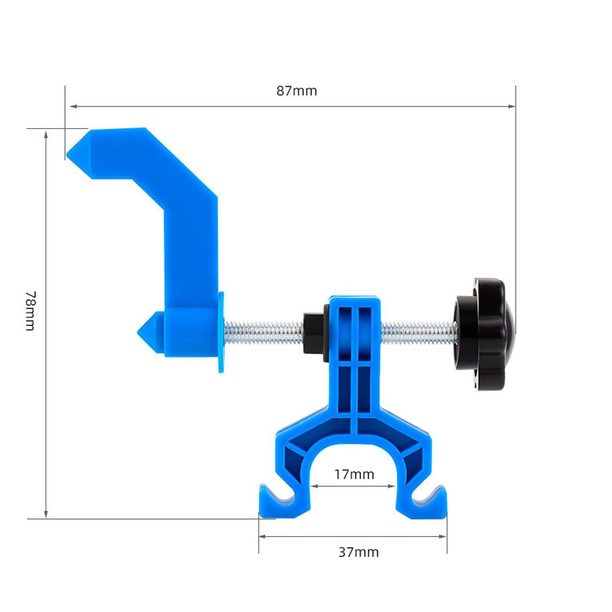 HOUSON Bicycle Rim Adjustment Tool - Wheel Truing Stand & Repair Tools for MTB & Road Bikes, Black - Image 4