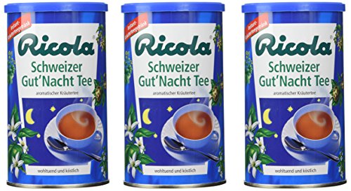 Ricola Schweizer Gut Nacht Tea - Pack of 3 X 200g
