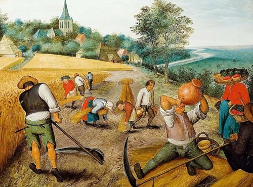 Peinture murale l'été de Pieter Brueghel pour sublimer le salon