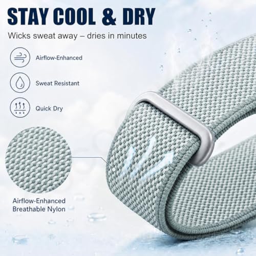 Image of Stretch Nylon Sport Strap Compatible For Google Fitbit Air (Only Strap)