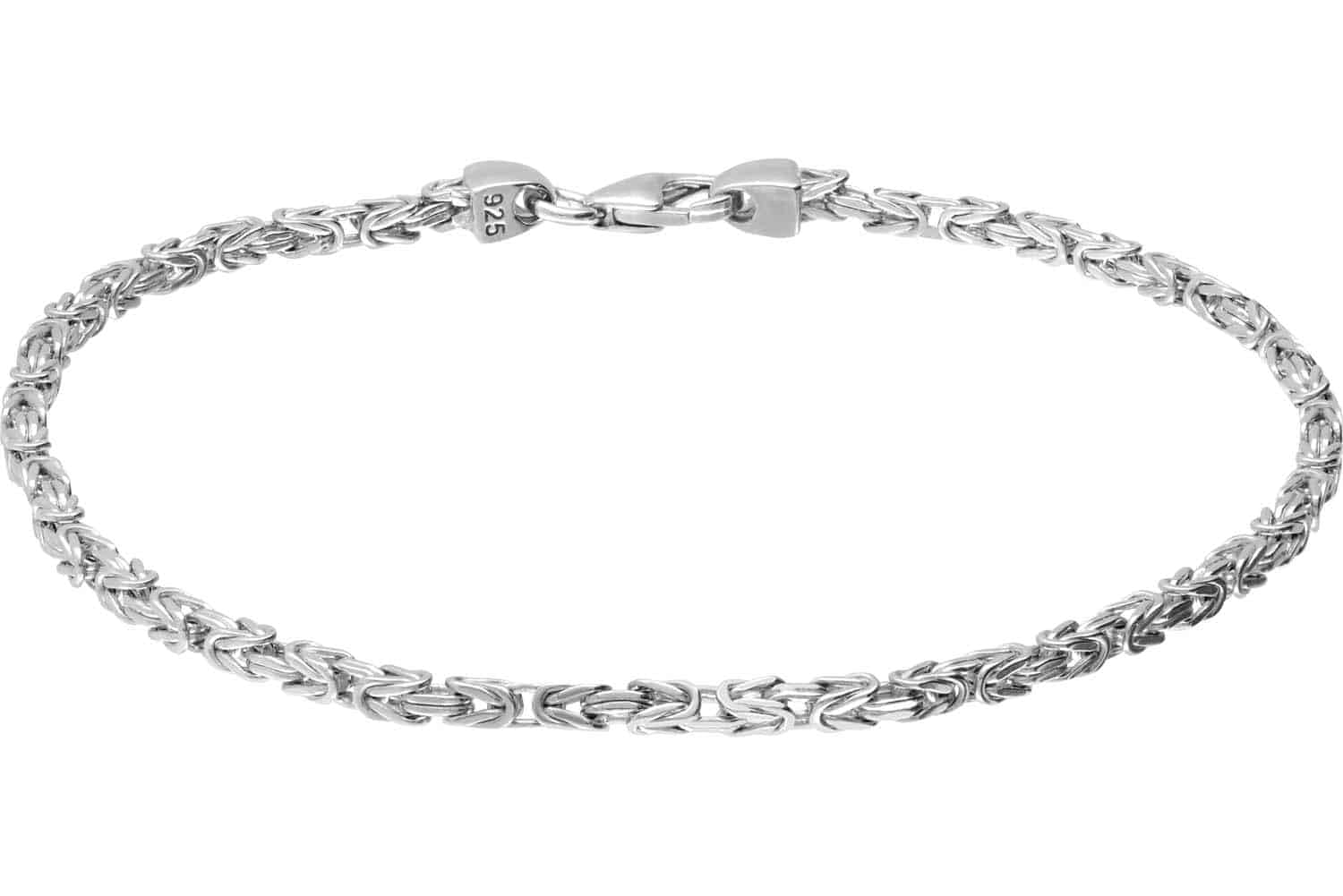 FILANGO 925er Silber Königsarmband rhodiniert/vergoldet - Goldfarben, Silberfarben