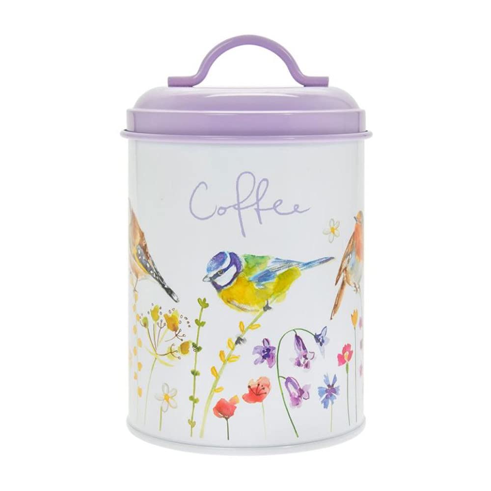 Lesser & Pavey Garden Birds Coffee Storage Tin