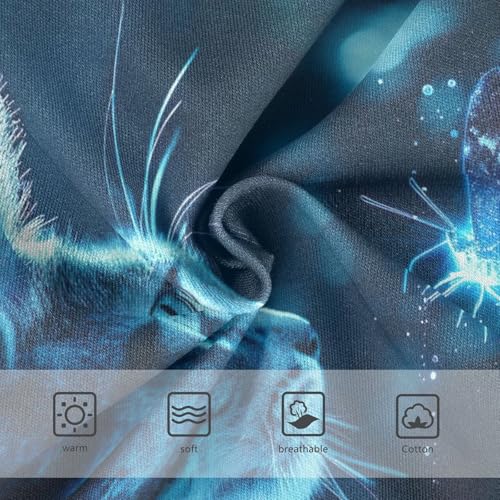 Cat Butterfly Blue Undies for Toddler Girls, Girls Briefs, 2T–8 Years3