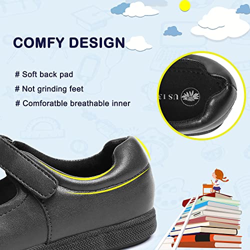 festooning Girls Mary Jane Shoes School Uniform Flats Cute Dress Shoes for Girls Wedding Back to School3