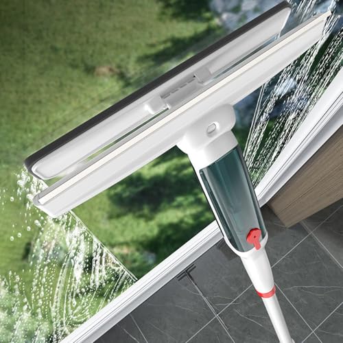 Limpiacristales Limpiador de Ventana Limpieza Equipo De Lavado Ventanas Con Pulverizador, Escobilla De Goma Limpiacristales Herramienta 2 En 1 Tienda En Casa, Letreros Cristal Puerta Ducha Herramienta