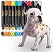 Opawz Temporary Dog Hair Color 12pcs, Hair Color Crayons, Non-Toxic Paint Pen for Dogs, Cats, Birds and Horses