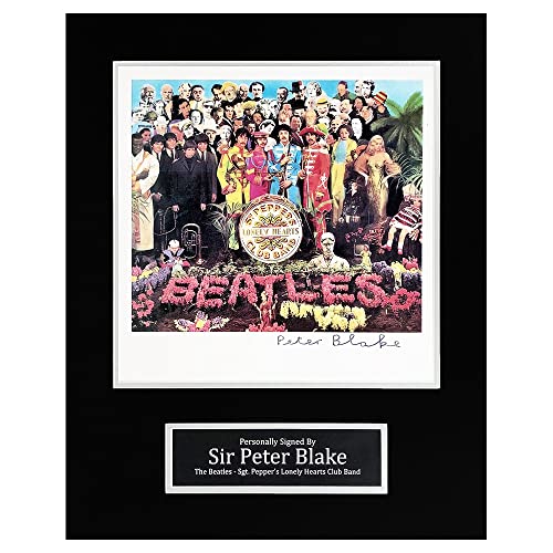 Photo dédicacée de Sir Peter Blake de Firma Stella – Icon des Beatles – Véritable dédicacée à la main avec COA… - Les Beatles, Paul McCartney, John Lennon, RIngo Starr, George Harrison Photo dédicacée de Sir Peter Blake de Firma Stella – Icon des Beatles – Véritable dédicacée à la main avec COA…