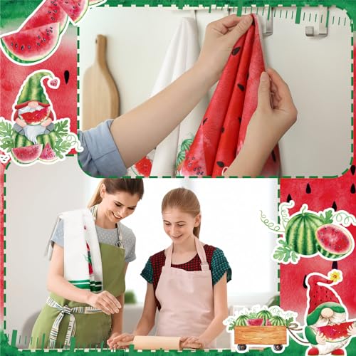Bencailor-6-Pcs-Watermelon-Kitchen-Towels-Gnome-Absorbent-Hand-Towels-Watermelon-Tea-Towels-Dish-Cloths-Decorative-Dishcloth-for-Christmas-Kitchen-Cooking-Home-Cleaning-16-x-24-Inches Bencailor 6 Pcs Watermelon Kitchen Towels Gnome Absorbent Hand Towels Watermelon Tea Towels Dish Cloths Decorative Dishcloth for Christmas Kitchen Cooking Home Cleaning 16 x 24 Inches