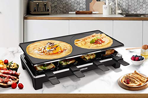 Plancha Grill Cusimax Raclette Parrilla para 8 Persona