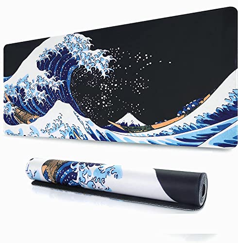 Samgula Gaming Mouse Pad Purple Desktop Mat Extra Large Mouse Pads Computer Desk Mat Pc Gaming Mat Waterproof Non-Slip Rubber Base 35.4" X 15.7" For
