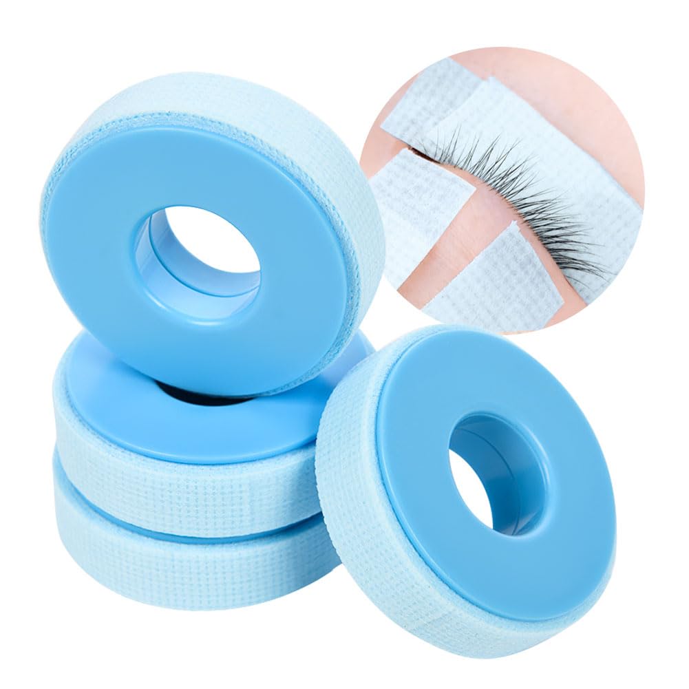 Lunamoon 4 Rolls Tape for Eyelash Extensions Eyelash Tape Eyelash Tape, Band-Blue*4