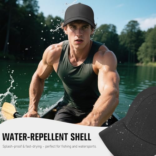 Image of AOPREL Baseball Cap Breathable Mesh Golf Hat Quick Dry Adjustable Baseball Hats for Men and Women Sport Running Workout