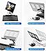 for Samsung Galaxy Z Fold 7 6 5 4 Stand and Keyboard Mouse, Portable Mini Bluetooth Keyboard, Foldable Adjustable Aluminum Alloy Stand Holder for Desk, with Wireless Mouse and Pen
