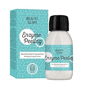 BEAUTY GLAM – Enzyme peeling poriënverfijnt enzympeeling voor het gezicht, exfoliator geschikt voor de gevoelige huid…