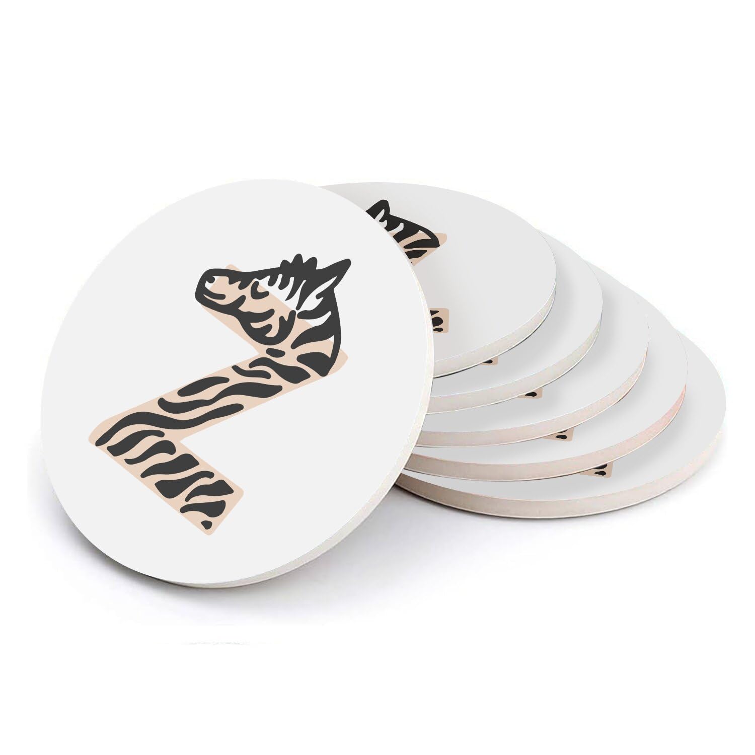 Sous-verre céramique Z Zebra : cadeau d'anniversaire enfant original