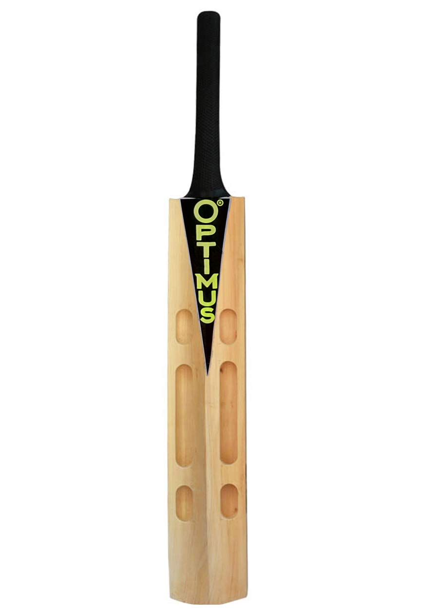 Optimus® Cricket Scoop Bat Himachal Willow Full Size with Tetron Cover for Soft & Hard Tennis/Rubber Ball Play (No Leather Ball Play)-image-3