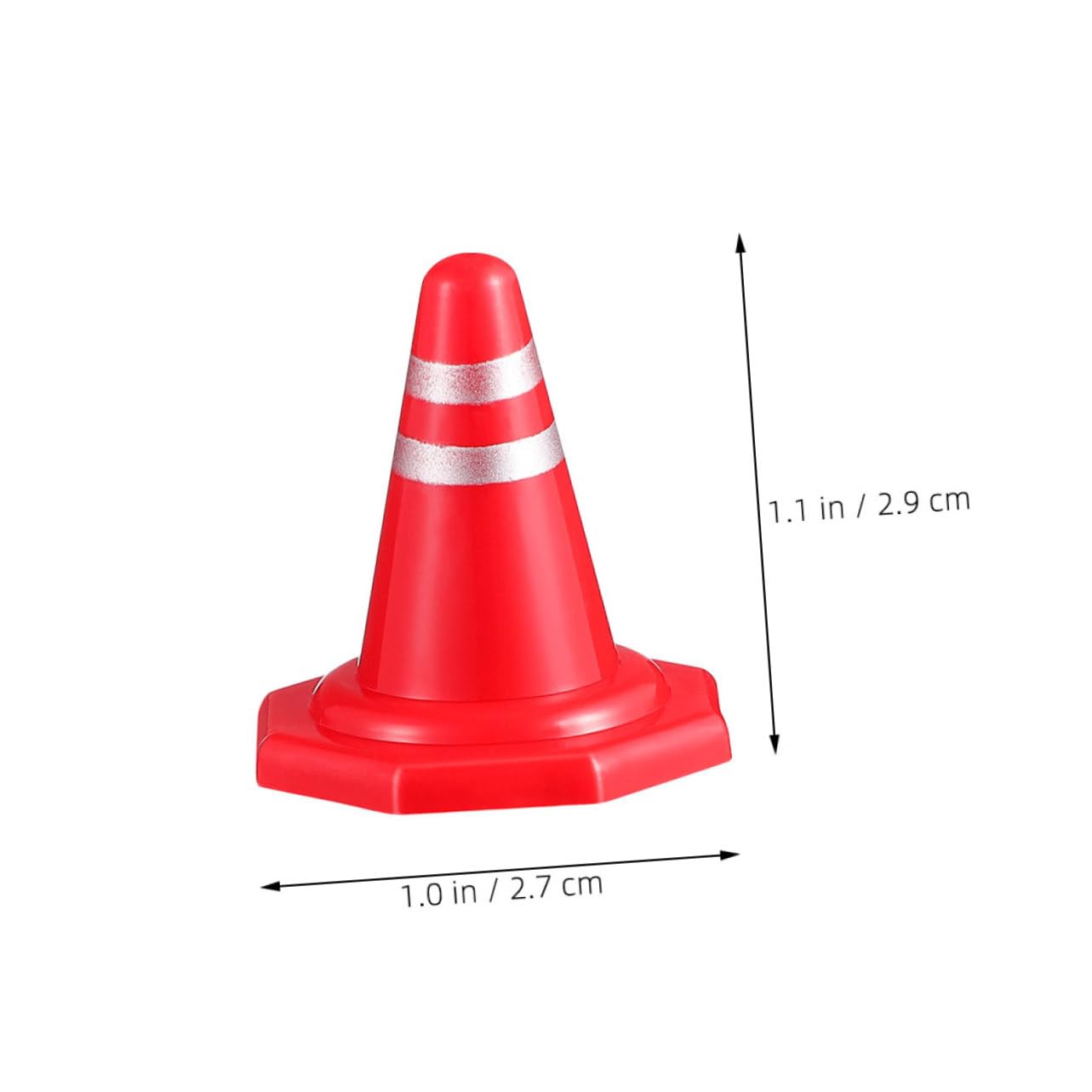 KICHOUSE 24pcs Mini Traffic Cones Fun Learning for Road Fences for Traffic Scene Play and Creating Miniature Courses