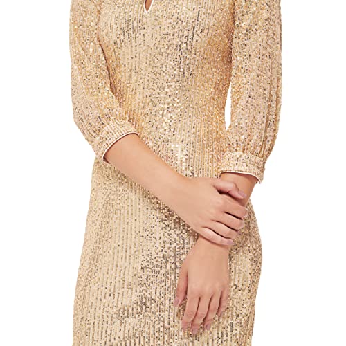 Robe décontractée kensie dorée taille 44 : le confort fluide sans compromis