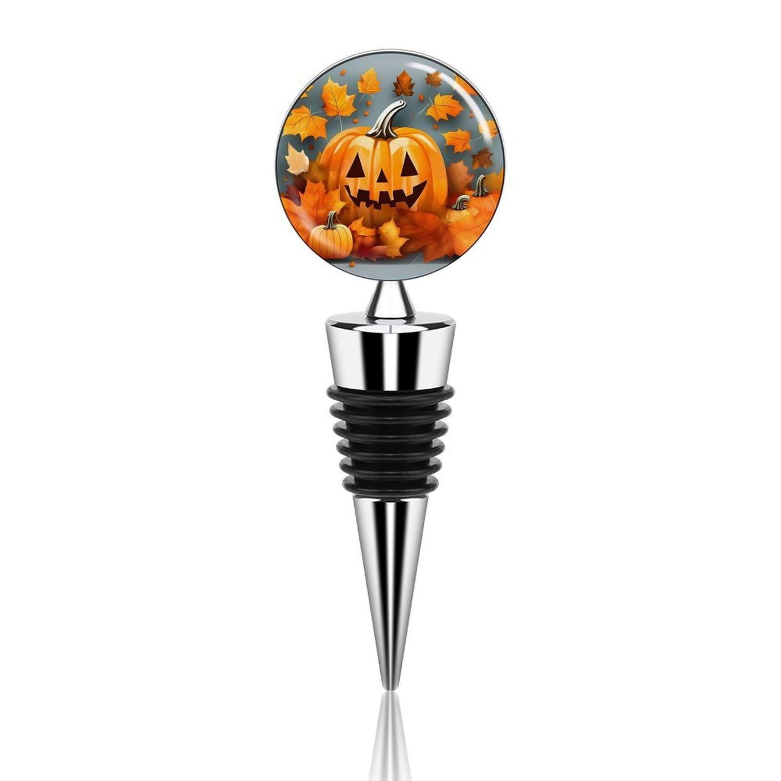Bouchon de vin pour fête et bar décor d automne réutilisable hermétique