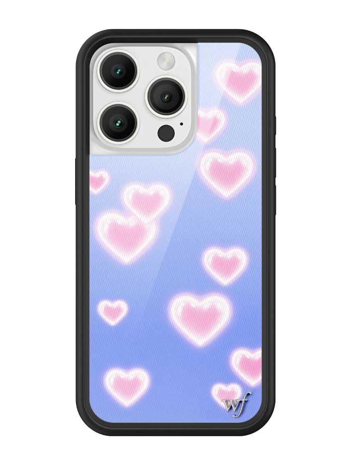 Image of Wildflower Cases - iPhone 16 Pro Compatible - Dreamy Hearts | Impact-Certified 6.5 ft Drop Protection Case, Raised Protective Bumper, Cute Aesthetic Design, Women-Owned Small Business