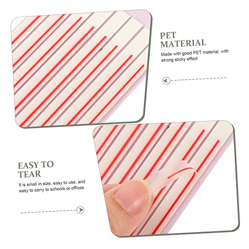Tofficu 2Pcs 4 Adesivos Coloridos Acessórios De Escritório Livros Coloridos Suprimentos De Anotação