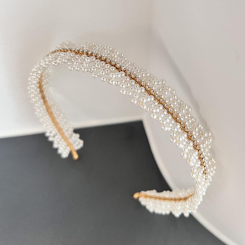 Diadema de perlas y accesorios para el cabello de trajes elegantes 2