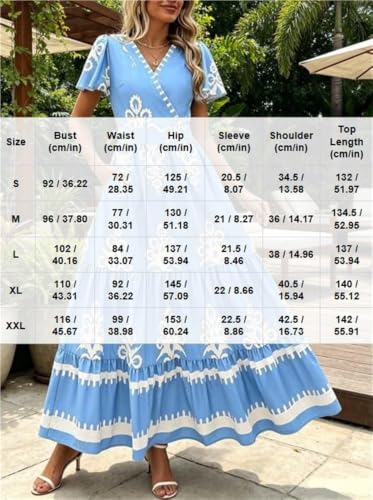 Robe maxi boho à fleurs légère pour rester fraîche en vacances