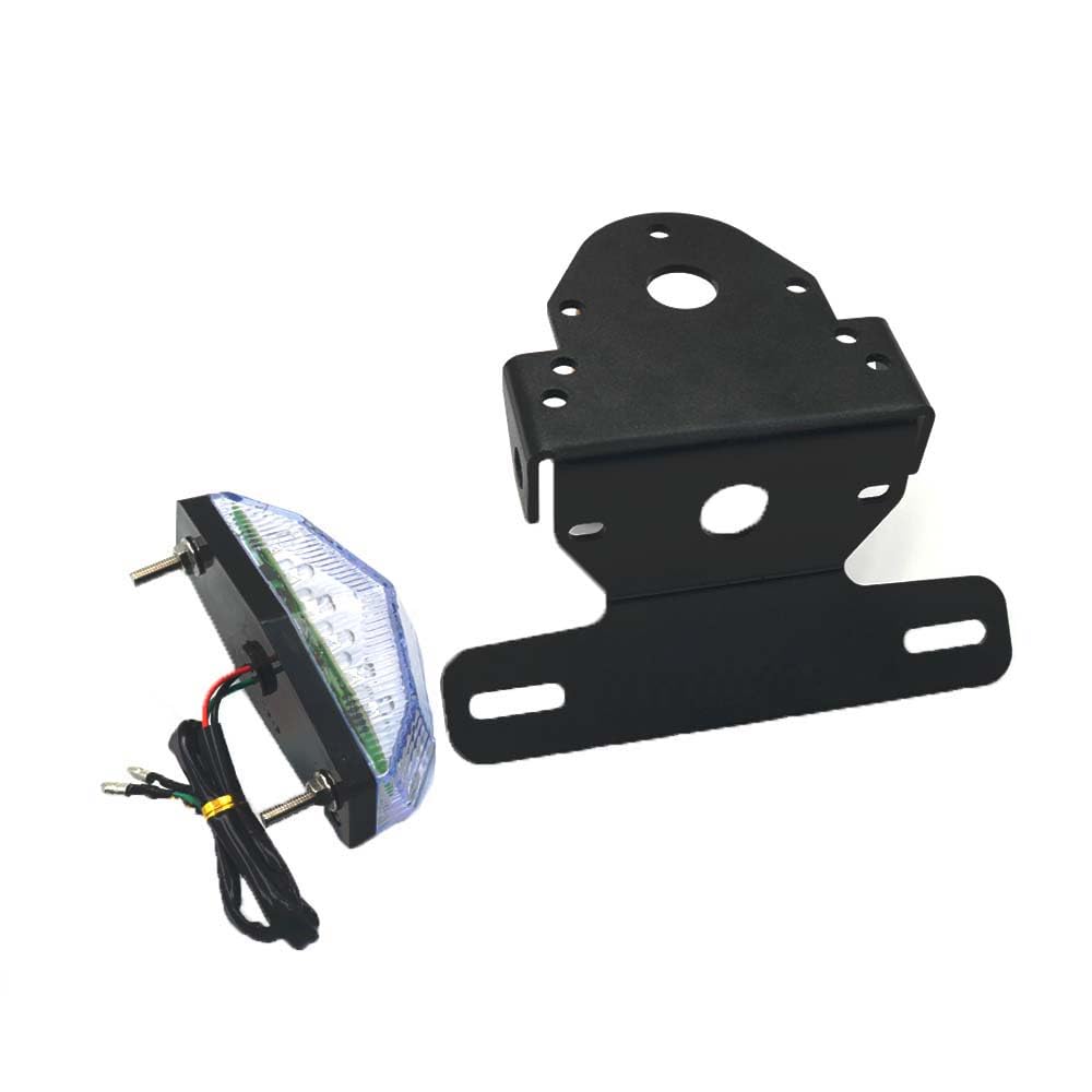 crazy sport Brake Tail Lights LED License Holder For YAMA. WR 250R WR250R 2009-2017 WR250X 2008-2011 Tail Tidy Fender?Only suitable left version A?(Clear)