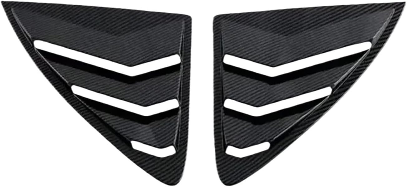 Compatible With Mercedes Benz E-Class W214 2024 2025 ABS Carbon Fiber Car Rear Side Vent Window Scoop Louver Shutter Cover Trim