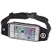 NewSun21 Phone Waistband for iPhone 7, 7 Plus, 6s, 6s Plus, Google Pixel, Galaxy J7, S5, S6, S7, Edge, Note 3 4 5, LG G3, G4, G5, with Reflective Transparent Touch Screen