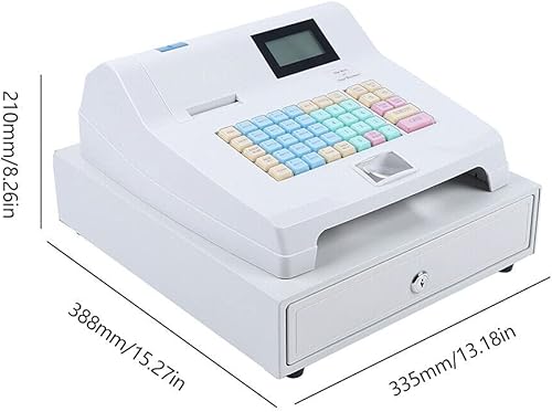 Miniatura 4 de Caja registradora electrónica de 48 teclas pantalla LED digital POS para restaurantestienda de negocios