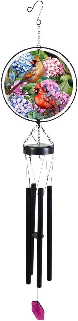 Briarwood Lane Springtime Hummingbirds Illuminated Wind Chime