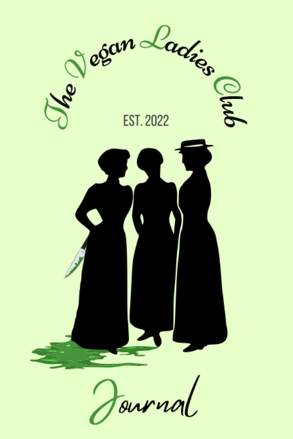 The Vegan Ladies Club Journal: Neutral Wide-ruled Paper With a Line At The Top For Date