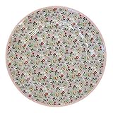 krasilnikoff Material: Porzellan Krasilnikoff - Teller/Frühstücksteller/Dessertteller - Porzellan - grau/Mille Fleur - Ø 20,5 cm