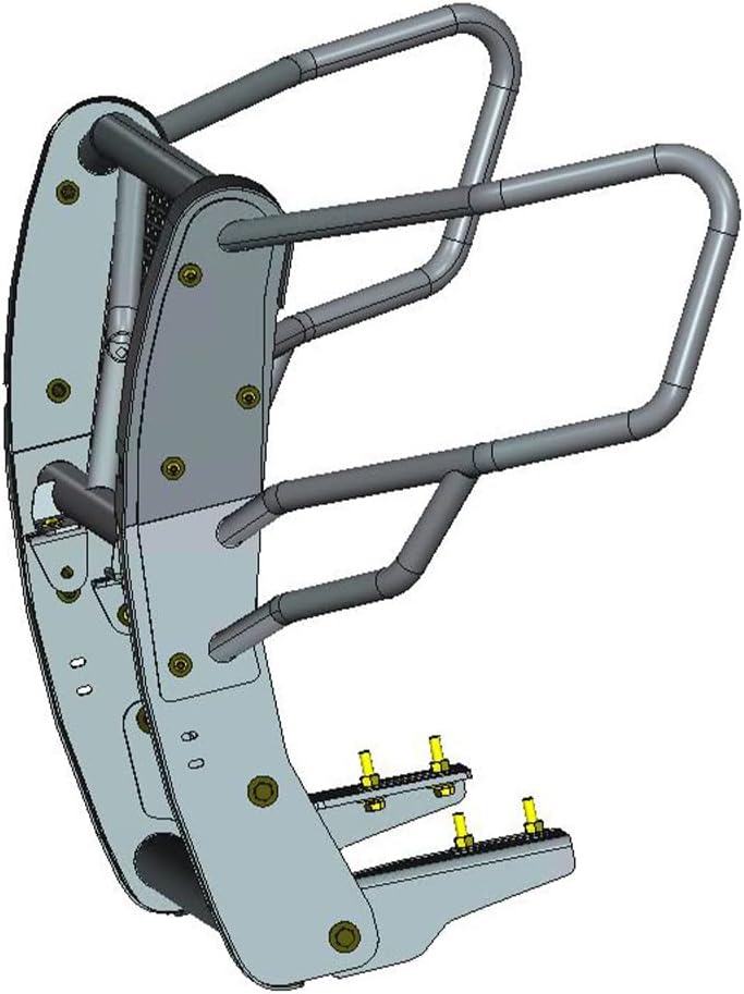 Black Horse RUGGED Heavy Duty Grille Brush Bumper Guard Modular Black Compatible with 2018-2024 Ford Expedition-RU-FOEX18-B