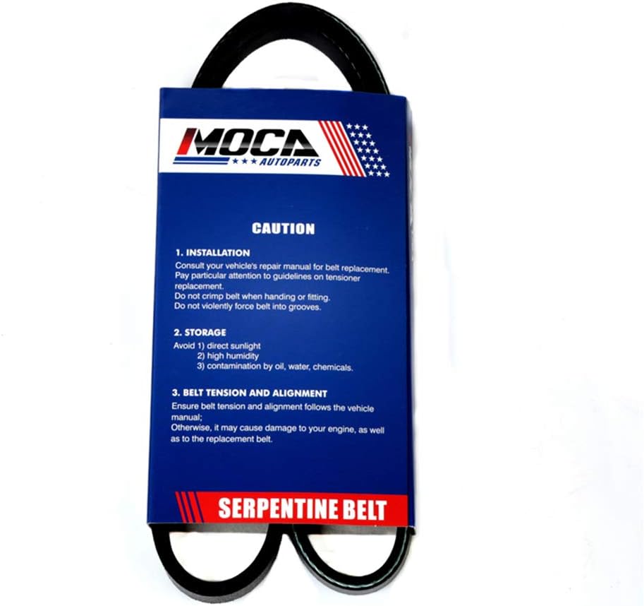 MOCA 3PK630 4PK870 5PK970 Serpentine Belts Compatible with 1993-1997 for Toyota Corolla 1.6L, 1993-1997 for Toyota Corolla 1.8L with air Conditioning