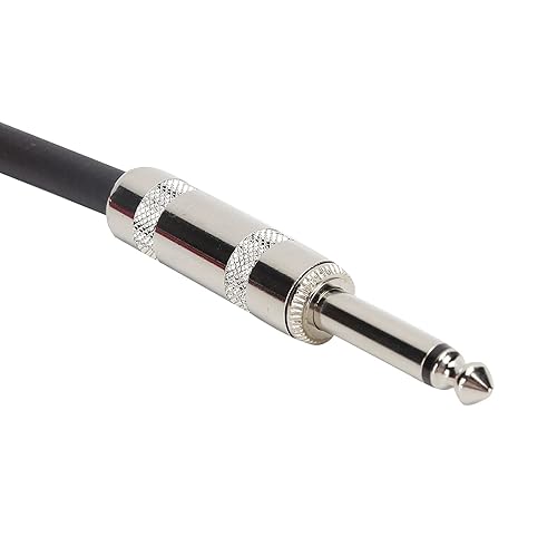 Miniatura 9 de PUSOKEI Cable de guitarra de 0.3 pulgadas, cable de instrumento profesional, conexión de cable de audio de 14 pulgadas, cable AMP de guitarra
