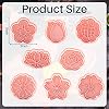 Vesici 8 Pcs Flower Cookie Cutters Set with Plunger, 3D Tulip Rose Daisy Sunflower Variety, Plastic Pink Mold for Wedding, Bridal Shower, Graduation and Spring Summer Party Cookie Making Supplies