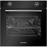 HEINNER Einbau-Backofen HBO-M7210GCDRC-GBK Schwarzglas 72 L, Multifunktion mit 10 Programmen...