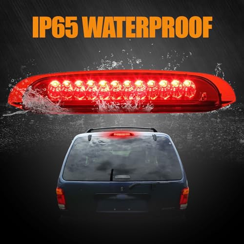 Image of Third 3rd Brake Light LED for 1998-2001 Ford Explorer, High Mount Rear Brake Lights Assembly for 98-01 Explorer, Waterproof Center Cab Lamp Stop Light (Red)
