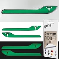 Vista 36 de IPG Compatible para Modelo 3 / Modelo Y Kit de calcomanías para manija de puerta (Set de 4) con logo de Tesla Personaliza tu Tesla (Bronce)