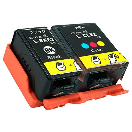 Amazon.co.jp: EPSON 用 IC4CL82 (ICBK82 ブラック + ICCL82 3色一体型