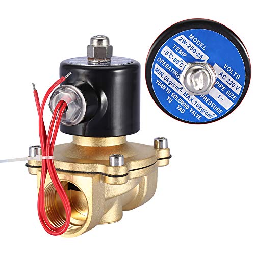 Électrovanne laiton 1 pouce DN25 normalement fermée 220V bidirectionnelle - 3