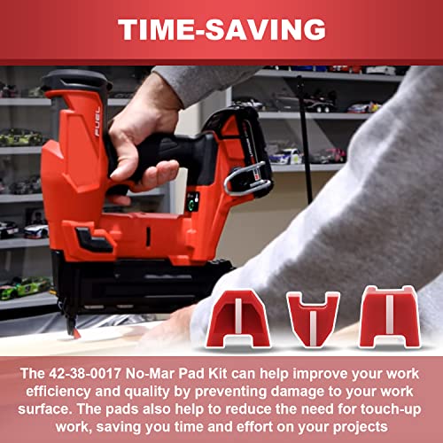 42-38-0017 No-Mar Pad Kit, Nose Cushion No Mar Tip Replacement For Milwaukee M18 2746 Nailer - 3 Pack #TOP4