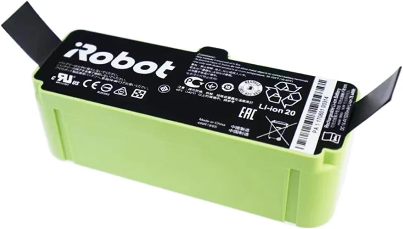 Robot Vacuum Cleaner Accessories，Compatible for Roomba Replacement Battery 14.4V High Capacity for 655 690 760 780 860 880 890 960 980 Etc Sweeping Robot Long-Lasting Li-ion(9800mAh)