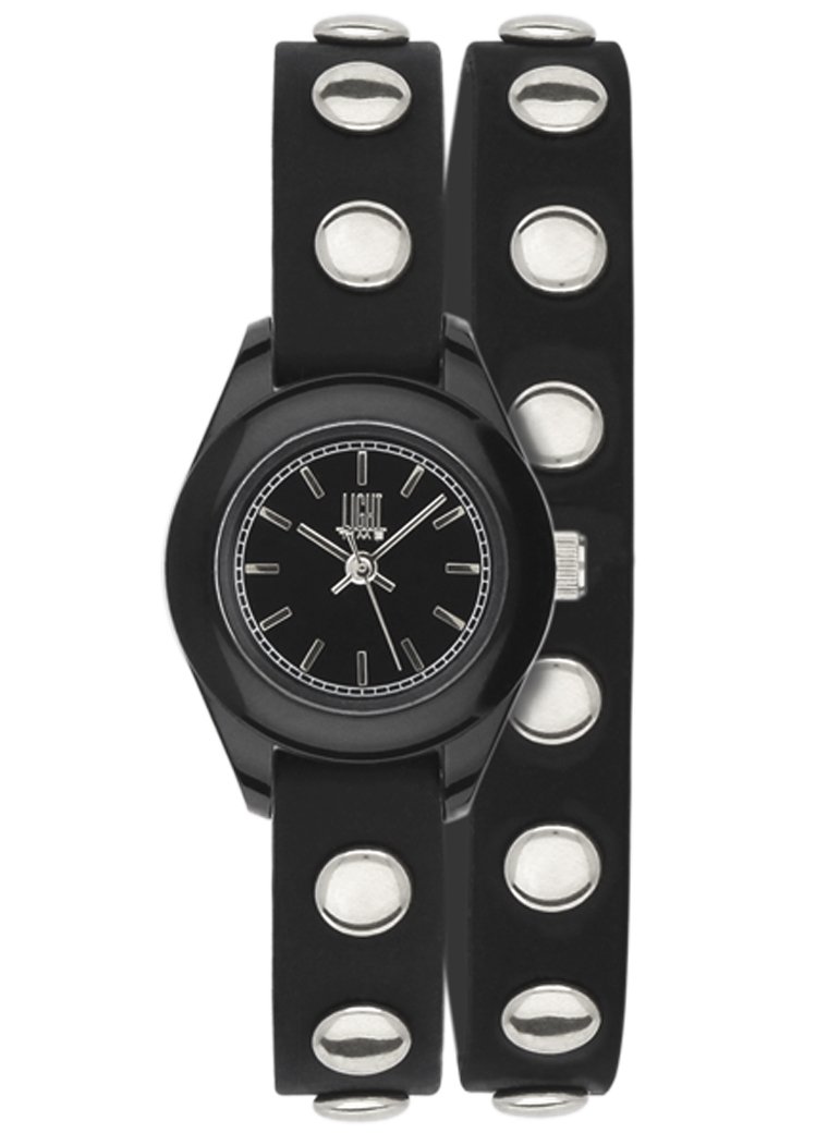 Light Time Orologio Double Tour Studs Nero - 4