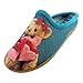 ALBEROLA Kinder Hausschuh/Pantoffel HELLE Sohle BÄRCHEN MIT Schleife UND Herzen A14060AS - EU 28-34 (28)