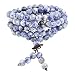JOVIVI 8mm Natural Sodalite Stone Healing Gemstone 108 Buddhist Prayer Beads Tibetan Mala Stretch Bracelet Necklace