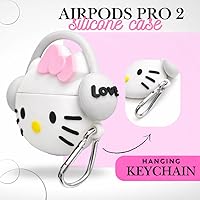 Vista 2 de Compatible with AirPods Pro 2 Case with Cleaner Kit, Protective Shockproof 3D Cartoon, Charging Case Cover for AirPod Pro 1st/2nd